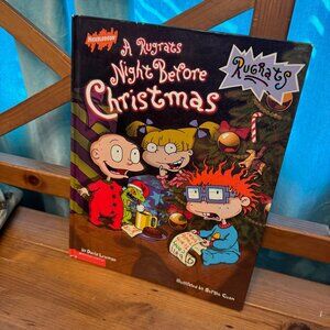 A Rugrats Night Before Christmas Book used holiday reading 90s 2000 vintage